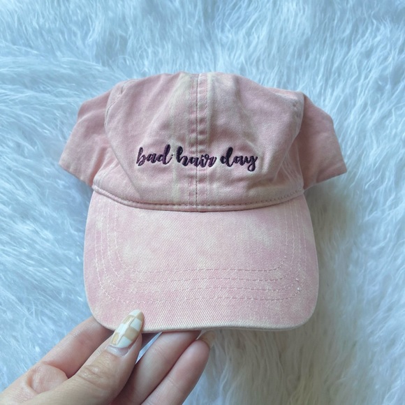 David & Young Bad hair day Baseball hat cap pink dad cap Christmas gift - Picture 2 of 9